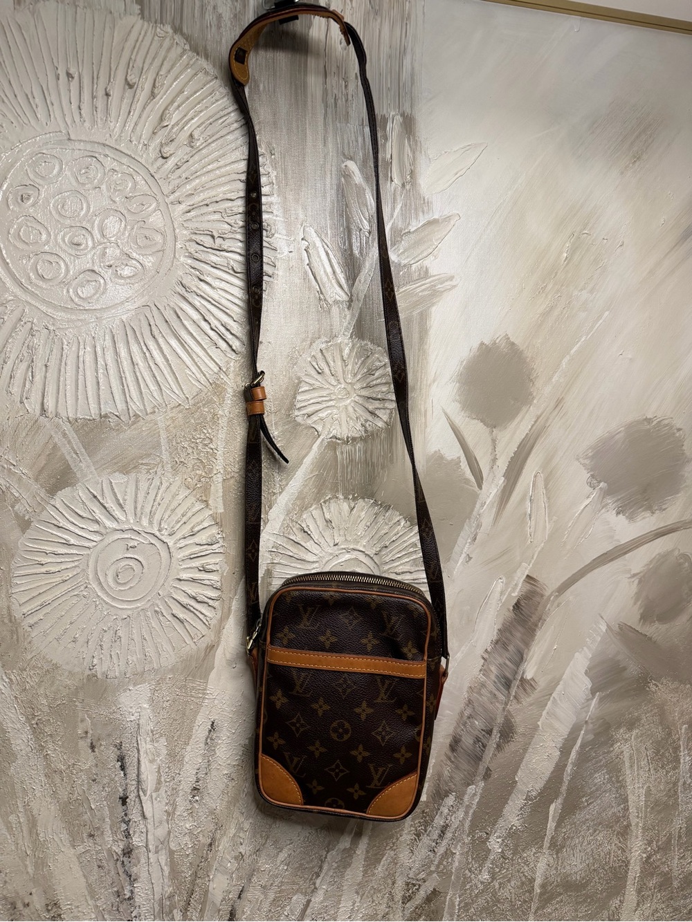 Louis Vuitton Vintage Danube Monogram Crossbody Shoulder Bag From 2000